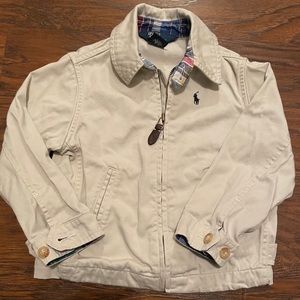 Lil Boys Polo Ralph Lauren Khaki Jacket in Sz 3/3T